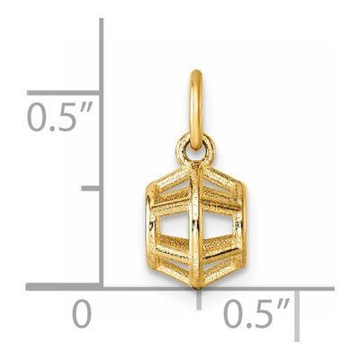 14K Yellow Gold Pentagon Pendant – view 6