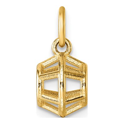14K Yellow Gold Pentagon Pendant