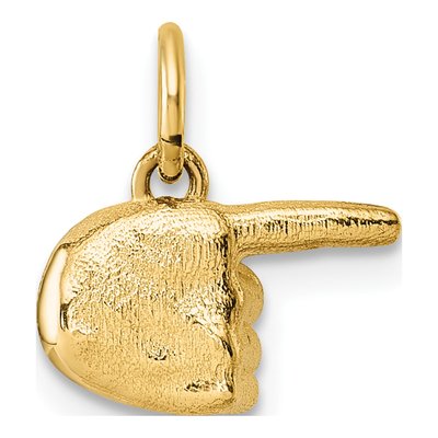 14K Yellow Gold Hand Pendant – view 4