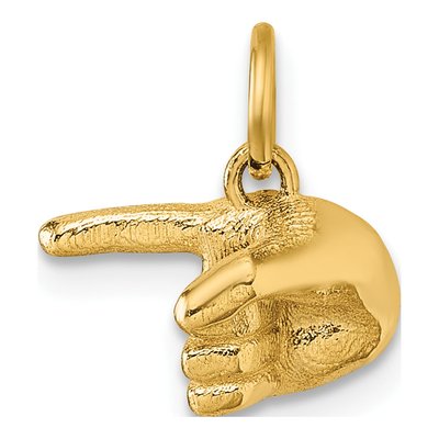 14K Yellow Gold Hand Pendant