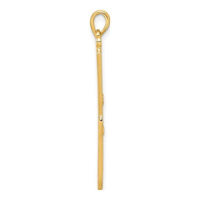 14K Yellow Gold Curling Wand Pendant – view 3