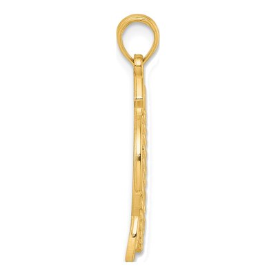 14K Yellow Gold Turtle Pendant – view 3