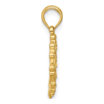 14K Yellow Gold Eiffel Tower Pendant – view 2