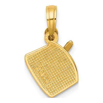 14K Yellow Gold Drumsticks Drum Pendant – view 4