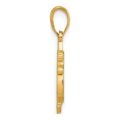 14K Yellow Gold Turkey Pendant – view 3