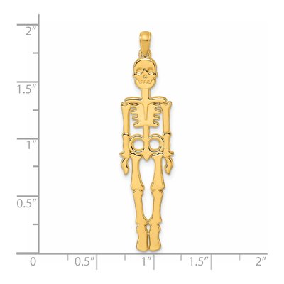 14K Yellow Gold Skeleton Pendant – view 5