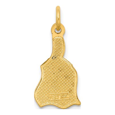 14K Yellow Gold Enameled Rainbow Brush Pendant – view 5