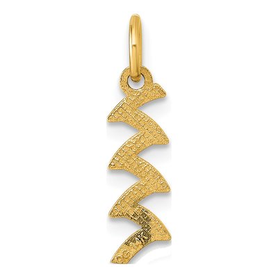 14K Yellow Gold Enameled Rainbow Pendant – view 4