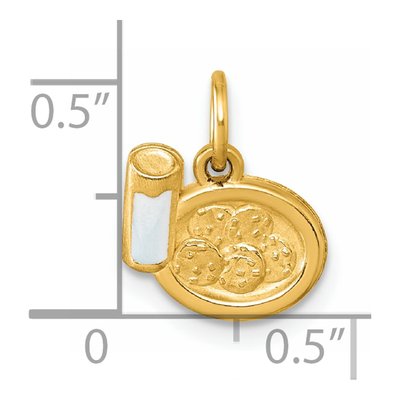 14K Yellow Gold Milk Cookies Pendant – view 5