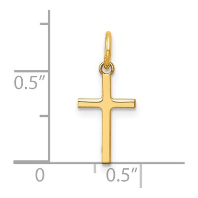 14K Yellow Gold Cross Pendant – view 5