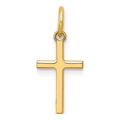 14K Yellow Gold Cross Pendant