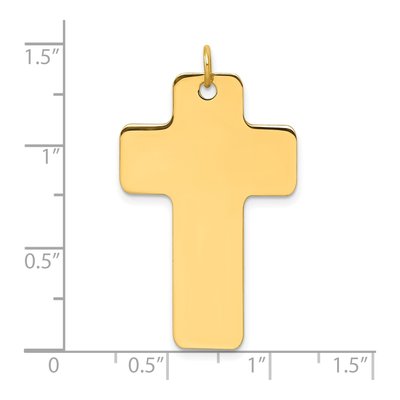 14K Yellow Gold Cross Pendant – view 5