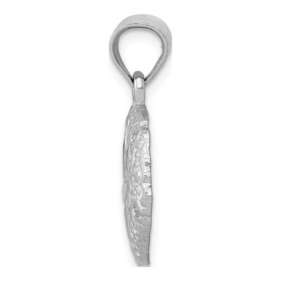 14K White Gold Sand Dollar Pendant – view 3