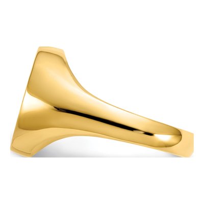 14K Yellow Gold Eternal Life Cross Ring – view 5