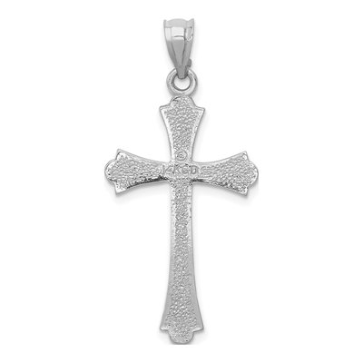 14K White Gold Cross Pendant – view 5