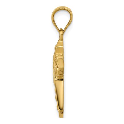 14K Yellow Gold Celtic Cross Pendant – view 3