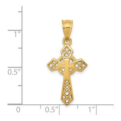 14K Yellow Gold Celtic Cross Pendant – view 5