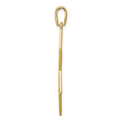 14K Yellow Gold Tribes Star of David Pendant – view 3