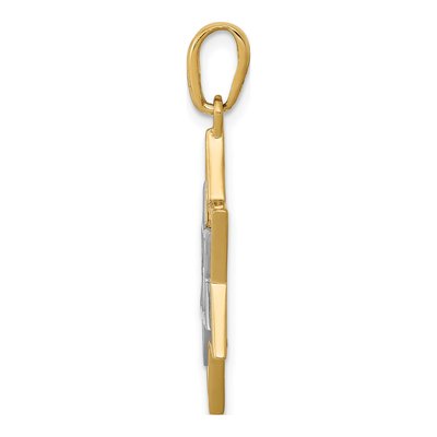 14K Yellow Gold Star of David Charm – view 3