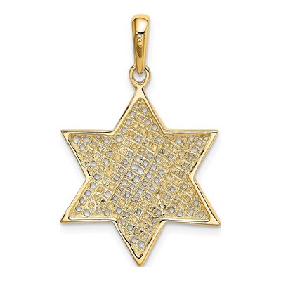 14K Yellow Gold Star of David Charm – view 4