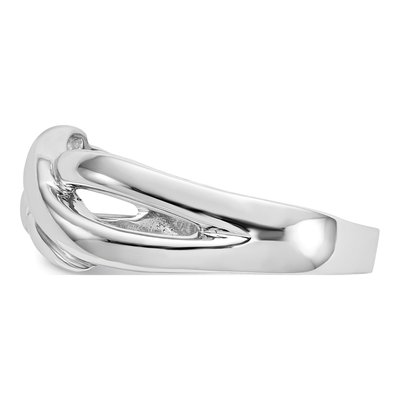 14K White Gold Dome Ring – view 5
