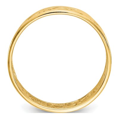 14K Yellow Gold 6mm Celtic Knot Band – view 3