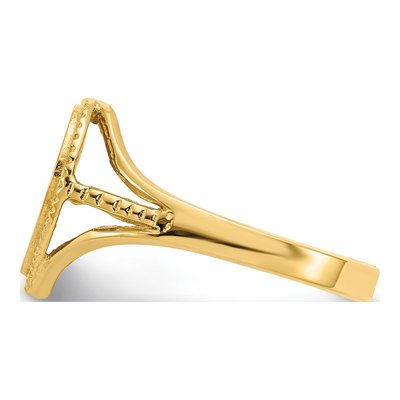 14K Yellow Gold MOM Heart Number 1 Ring – view 5