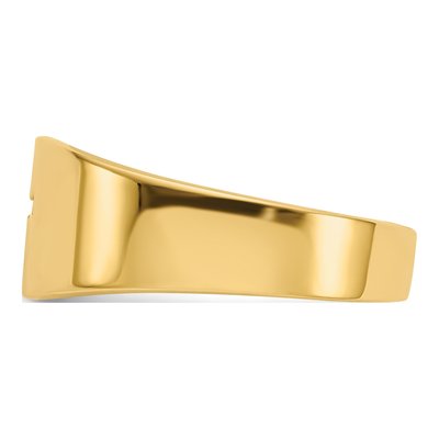14K Yellow Gold Cut-Out Cross Ring – view 5