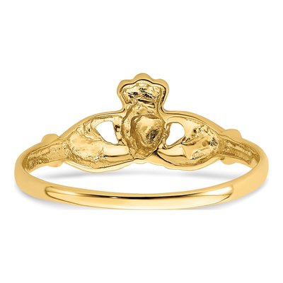 14K Yellow Gold Claddagh Ring – view 7