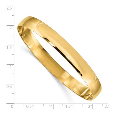 14K Yellow Gold Slip-On Bangle Bracelet – view 4