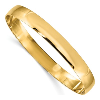 14K Yellow Gold Slip-On Bangle Bracelet