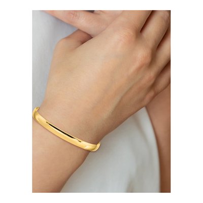 14K Yellow Gold Slip-On Bangle Bracelet – view 5