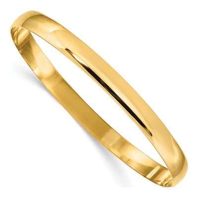 14K Yellow Gold Slip-On Bangle Bracelet