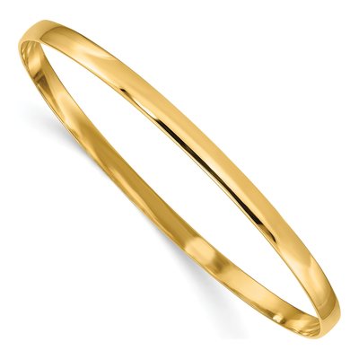14K Yellow Gold Slip-On Bangle Bracelet
