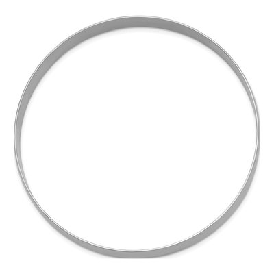 14K White Gold Slip-On Bangle Bracelet – view 3