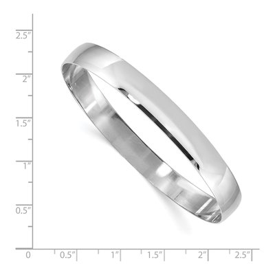 14K White Gold Slip-On Bangle Bracelet – view 4
