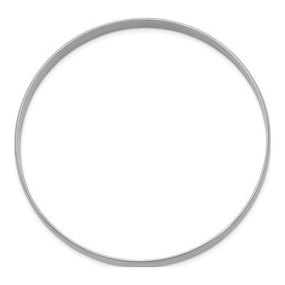14K White Gold Slip-On Bangle Bracelet – view 2
