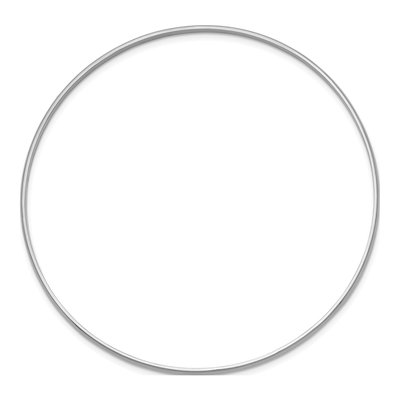 14K White Gold Slip-On Bangle Bracelet – view 3