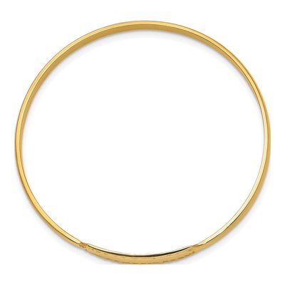14K Yellow Gold Baby Bangle Bracelet – view 3