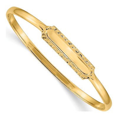 14K Yellow Gold Baby Bangle Bracelet