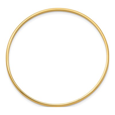 14K Yellow Gold Slip-On Baby Bangle Bracelet – view 3