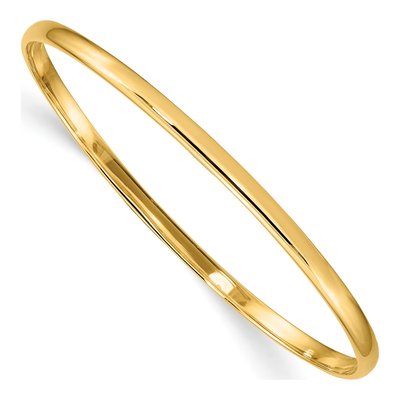 14K Yellow Gold Slip-On Baby Bangle Bracelet