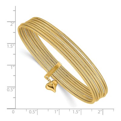 14K Yellow Gold Slip-On Bangle Bracelet – view 4