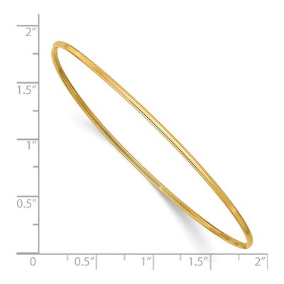 14K Yellow Gold Slip-On Bangle Bracelet – view 4