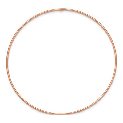 14K Rose Gold Slip-On Bangle Bracelet – view 3