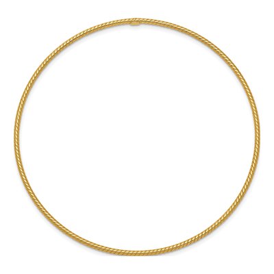 14K Yellow Gold Twist Bangle Bracelet – view 3
