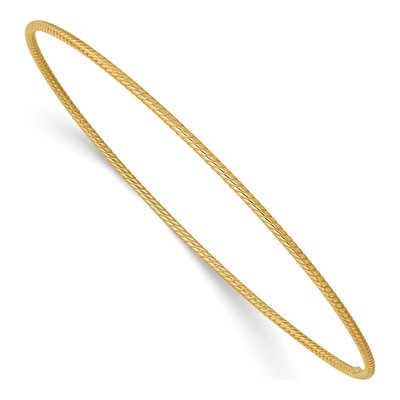 14K Yellow Gold Twist Bangle Bracelet