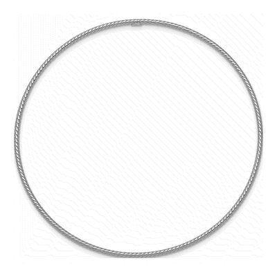 14K White Gold Twist Bangle Bracelet – view 3