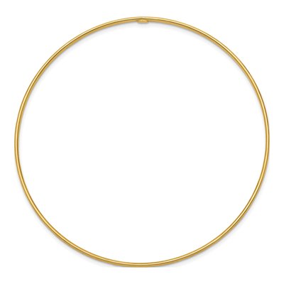 14K Yellow Gold Diamond-Cut Slip-On Bangle Bracelet – view 3