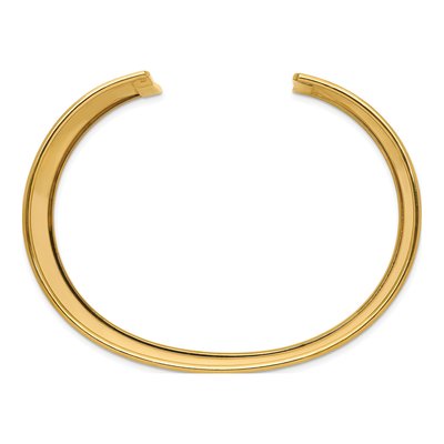 14K Yellow Gold Wide Cuff Bracelet – view 3
